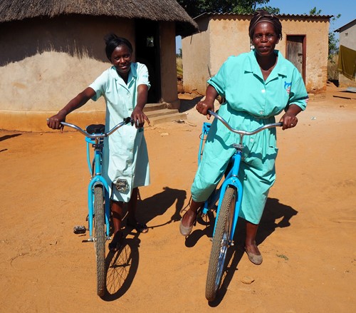 Project: op zoek naar kinderen met hiv op de fiets